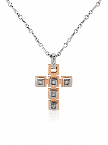 Necklace Zancan Man in Gold Diamante 0.075 Ct 9050000998587 - 9050000998587